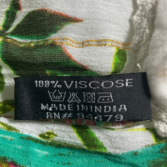 ME 2 Magic Maxi Dress Sz S Romantic Anthropologie White Gold‎ Floral Gypsy Boho - Picture 9 of 14